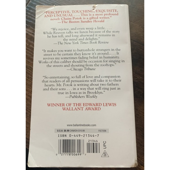 The Chosen: A‎ Novel by Potok, Chaim, Good Book - Picture 2 of 3